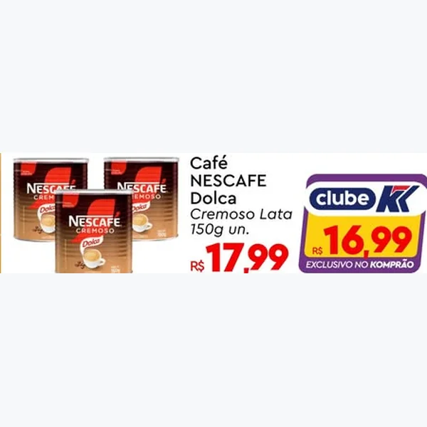 Recorte do encarte de Café Cremoso NESCAFE 150 g