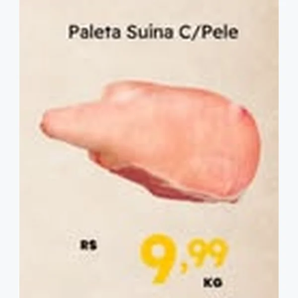 Recorte do encarte de Paleta Suína C/pele