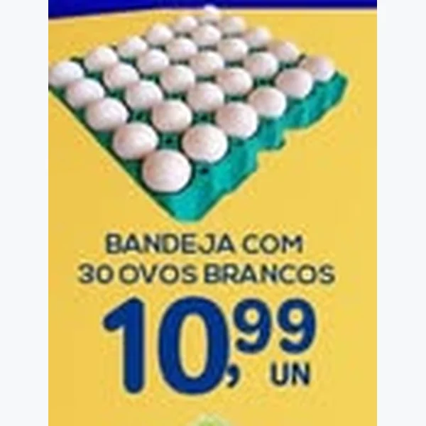 Recorte do encarte de Ovos Brancos 30 un