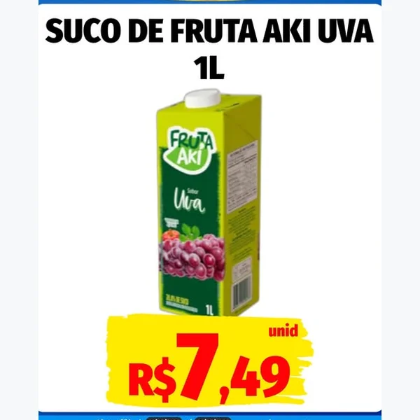 Suco de Uva Fruta Aki 1 L
