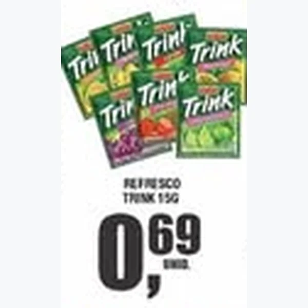 Recorte do encarte de Refresco Trink 15 g