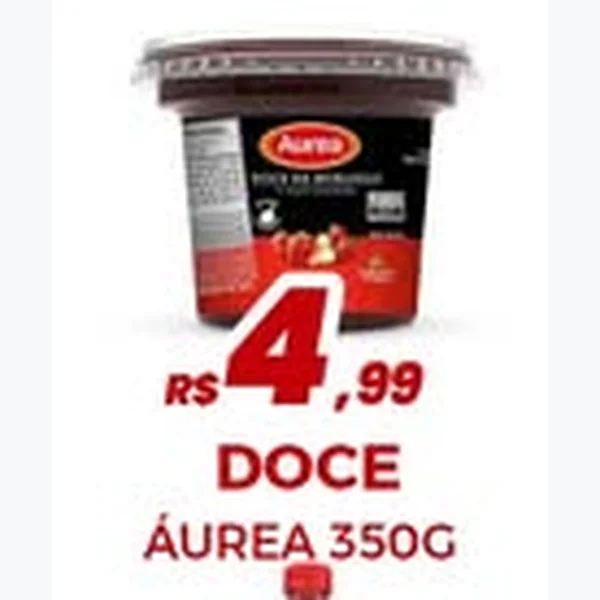 Recorte do encarte de Doce Áurea 350 g