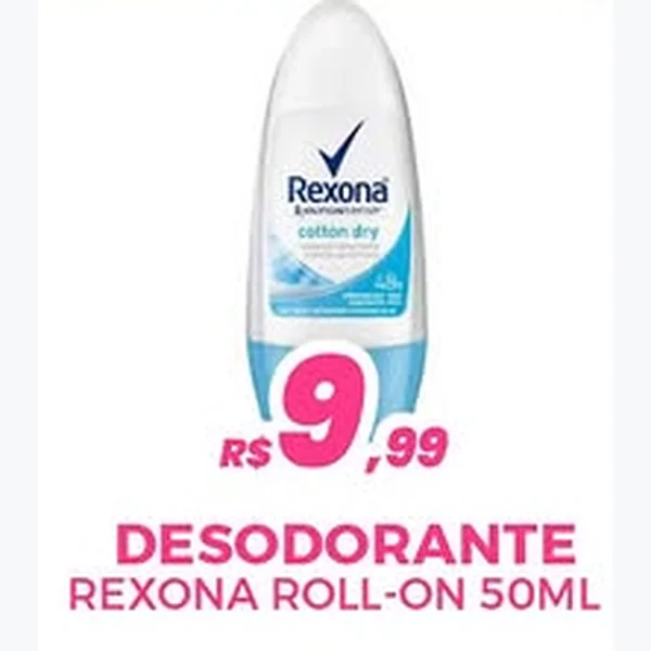 Desodorante Roll-on Cotton Dry Rexona 50 ml