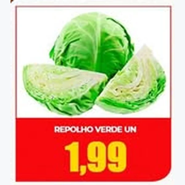 Recorte do encarte de Repolho Verde
