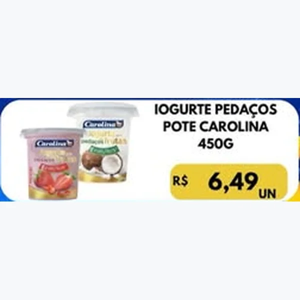 Iogurte Pedaços Carolina 450 g
