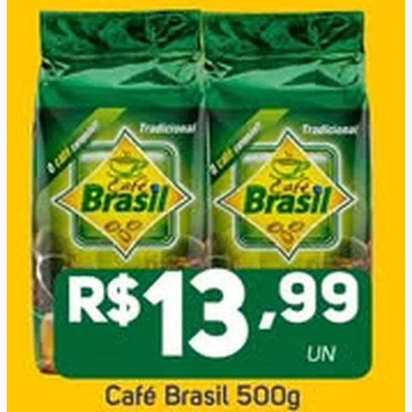 Recorte do encarte de Café Brasil 500 g