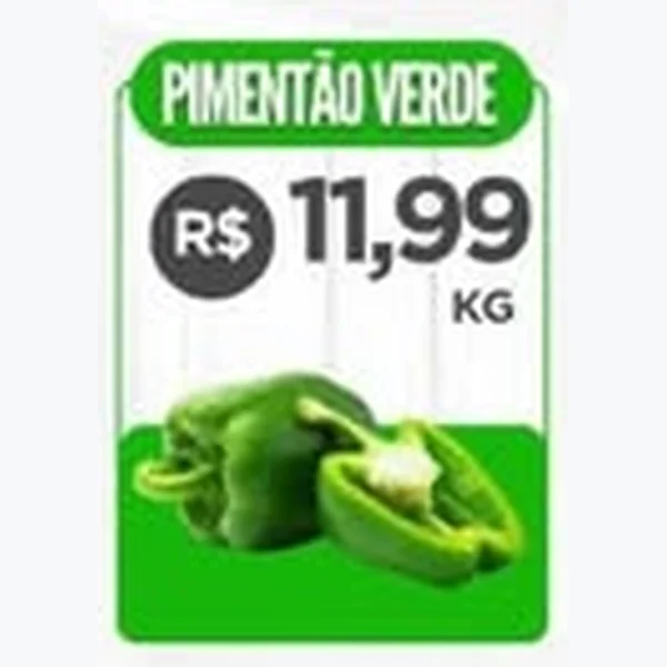 Recorte do encarte de Pimentão Verde