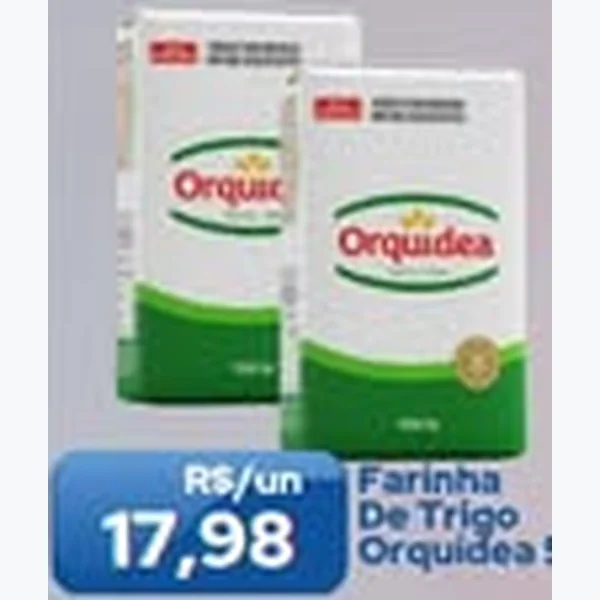 Recorte do encarte de Farinha de Trigo Orquidea 5 kg