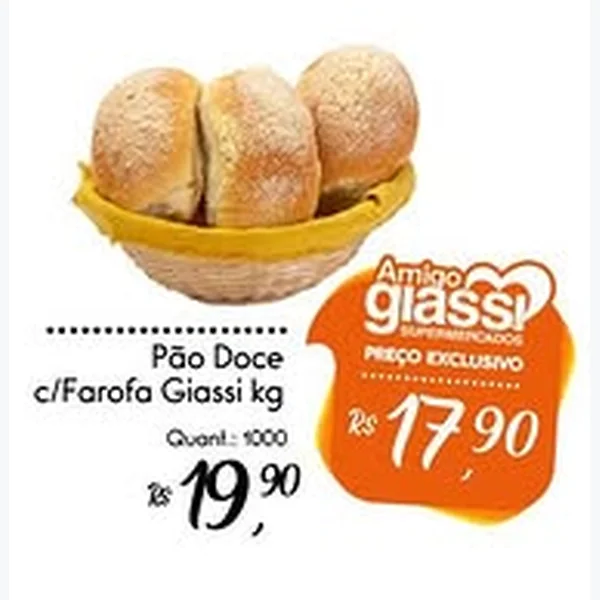 Pão Doce C/farofa Giassi