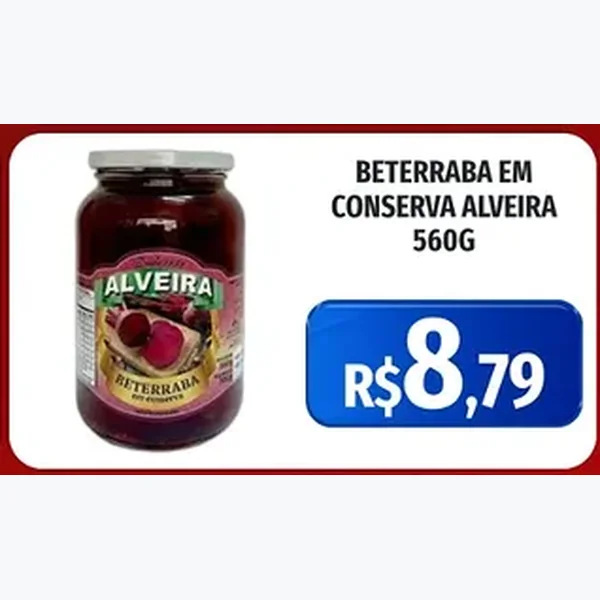 Beterraba em Conserva Alveira 560 g