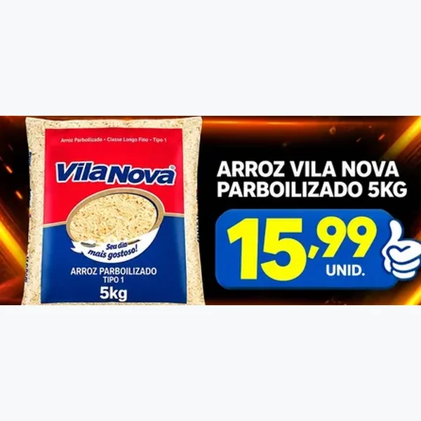 Arroz Parboilizado Vila Nova 5 kg