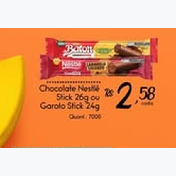 Recorte do encarte de Stick Nestlé 26 g