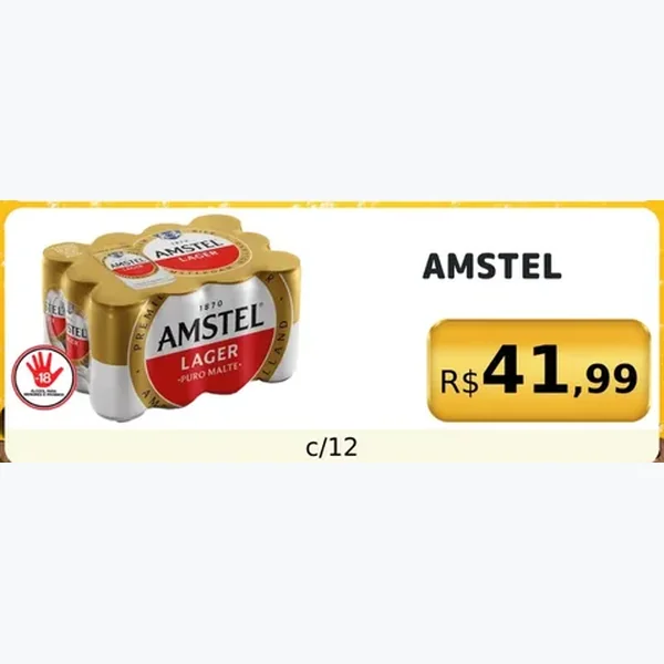 Cerveja Amstel 12 un