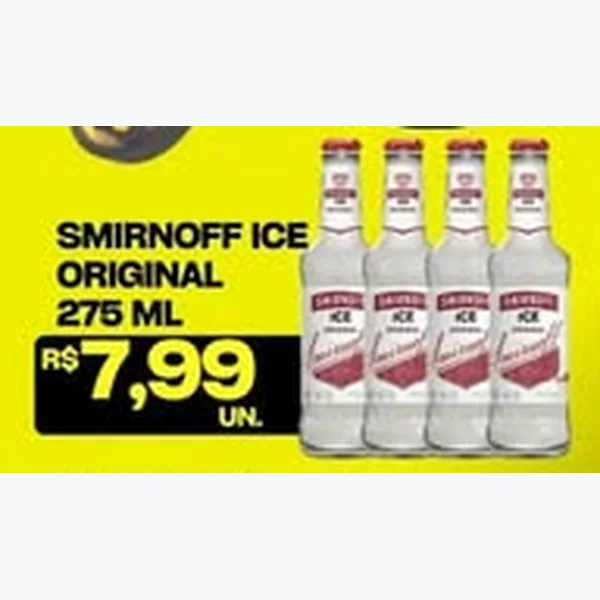 Recorte do encarte de Bebida Ice Original Smirnoff 275 ml