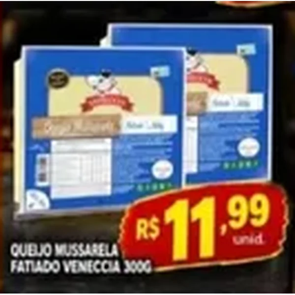 Queijo Mussarela Fatiado Veneccia 300 g