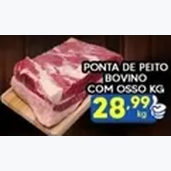 Ponta de Peito Bovino com Osso