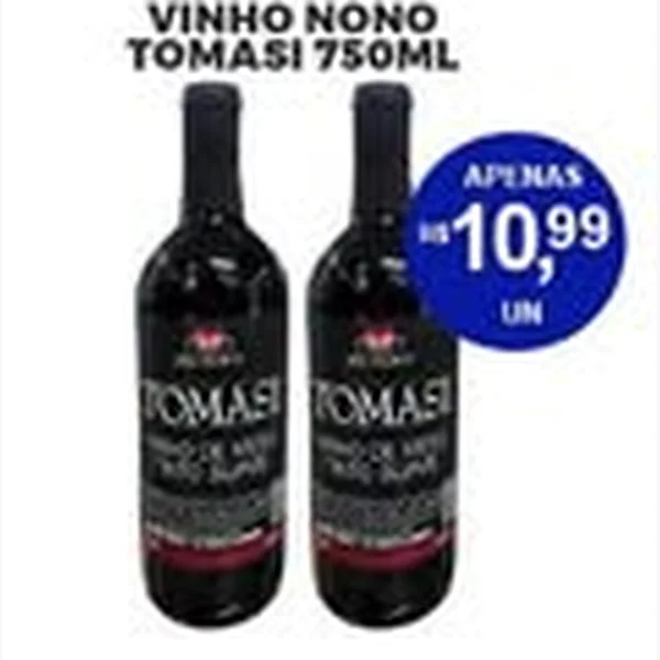 Recorte do encarte de Vinho Nono Tomasi 750 ml