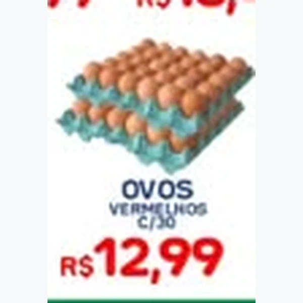 Ovos Vermelhos 30 un