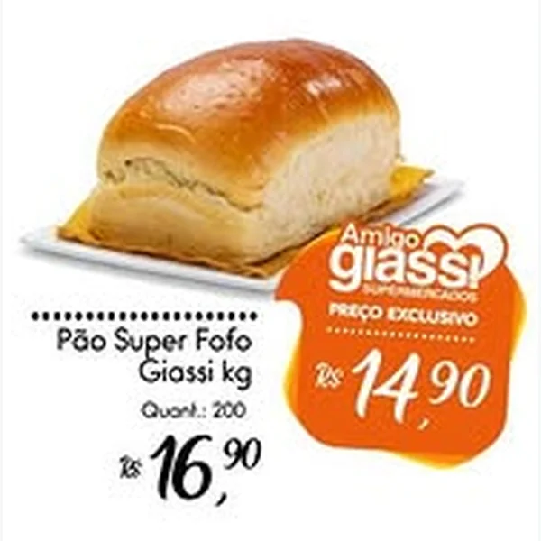 Pão Super Fofo Giassi