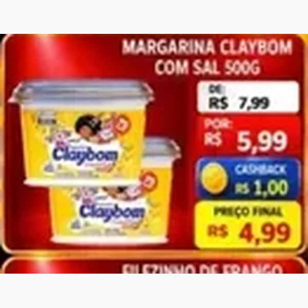Margarina com Sal Claybom 500 g
