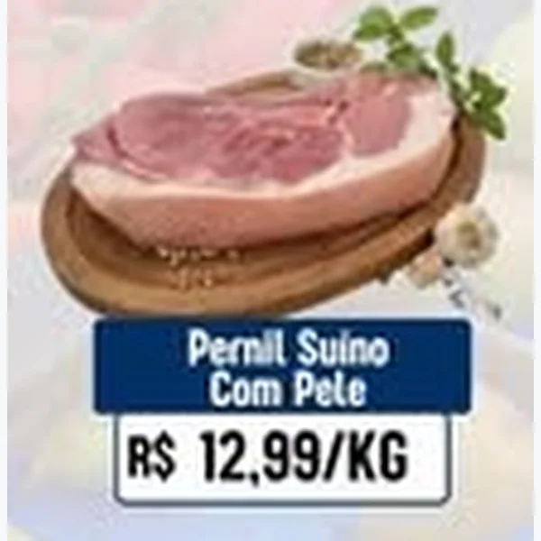 Recorte do encarte de Pernil Suíno com Pele