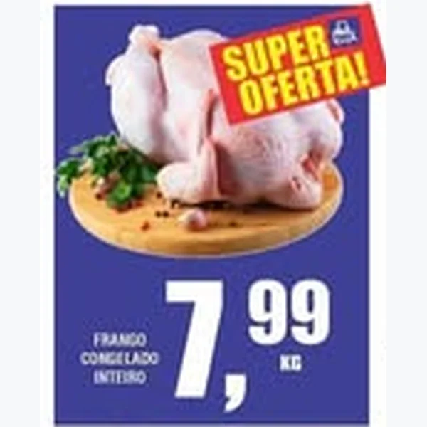 Recorte do encarte de Frango Congelado Inteiro