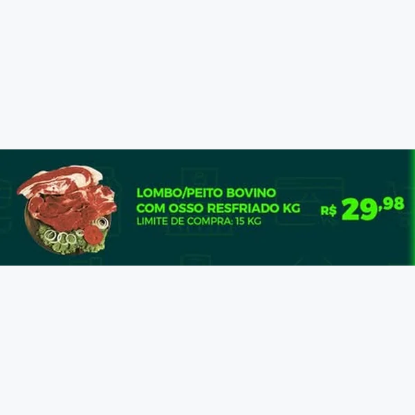 Peito Bovino com Osso Resfriado