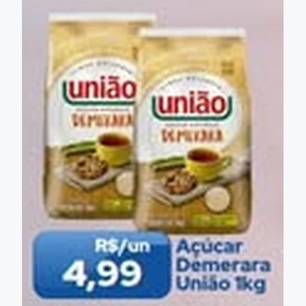 Recorte do encarte de Açúcar Demerara União 1 kg