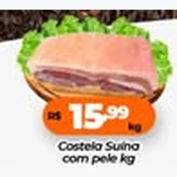 Recorte do encarte de Costela Suína com Pele