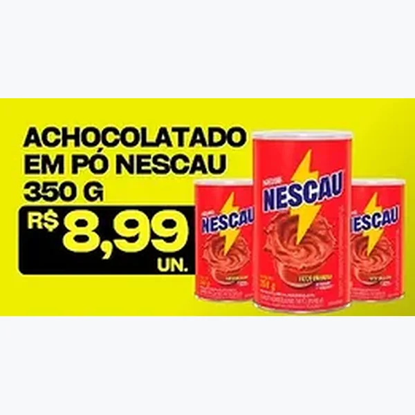 Recorte do encarte de Achocolatado em Pó Nescau 350 g