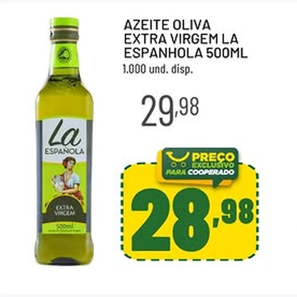 Azeite Oliva Extra Virgem La Espanhola 500 ml