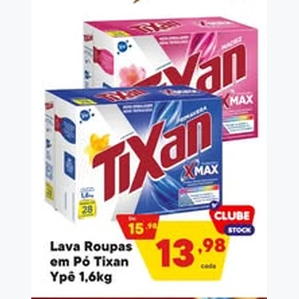 Lava Roupas em Pó Tixan Ypê