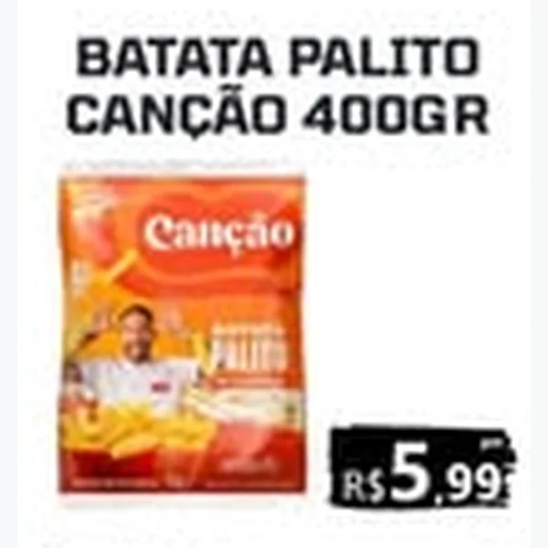 Recorte do encarte de Batata Palito Canção 400 g