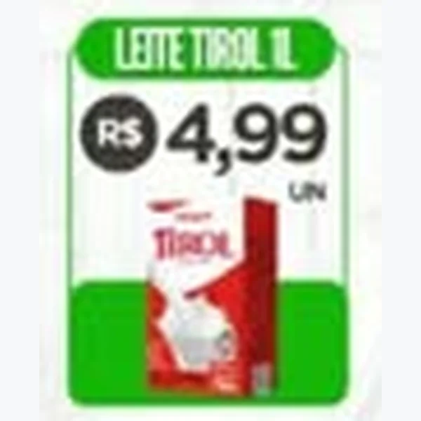 Recorte do encarte de Leite Tirol 1 L