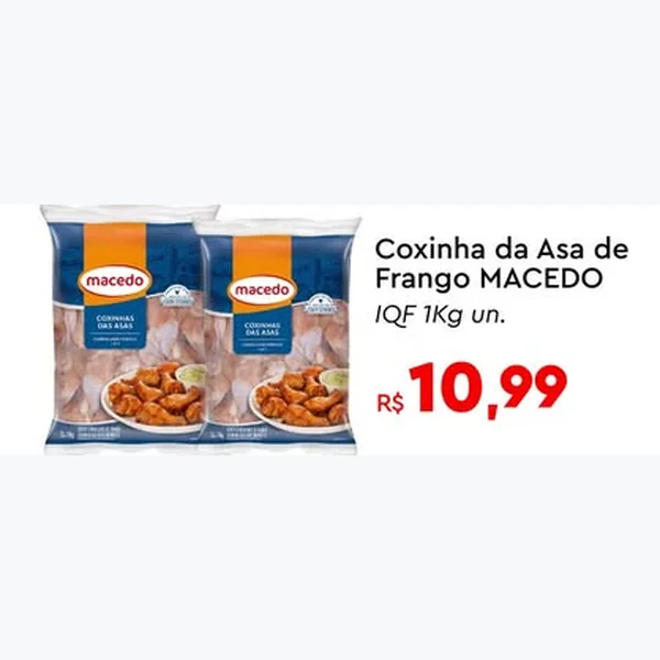 Coxinha da Asa de Frango Iqf Macedo