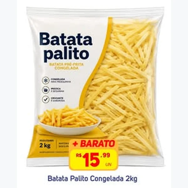 Batata Palito Congelada 2 kg