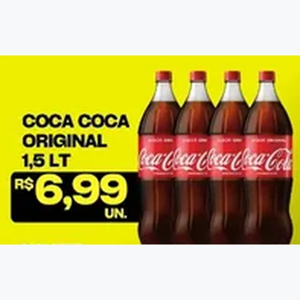 Recorte do encarte de Refrigerante Original Coca-Cola 1,5 L
