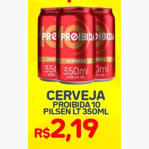 Cerveja Pilsen Proibida 10 350 ml
