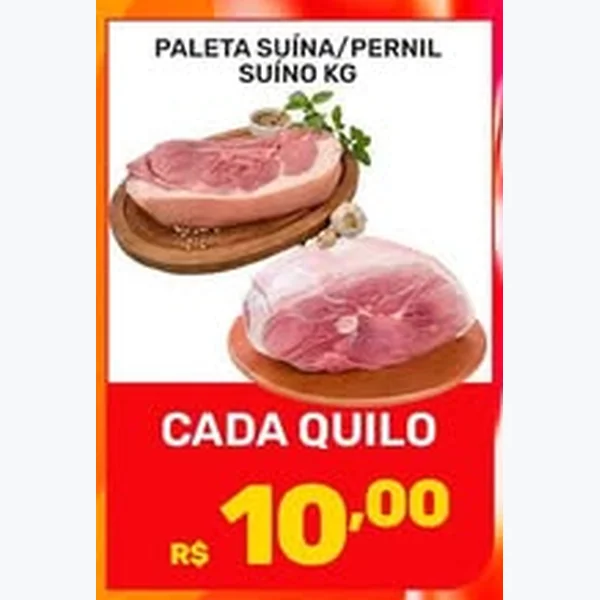 Recorte do encarte de Paleta Suína