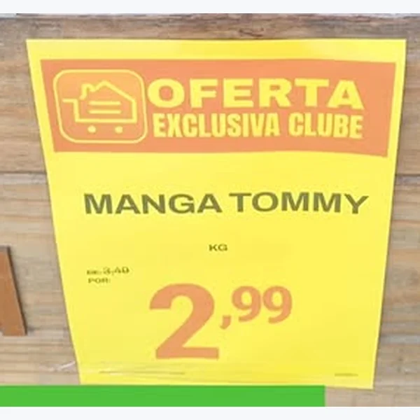 Recorte do encarte de Manga Tommy