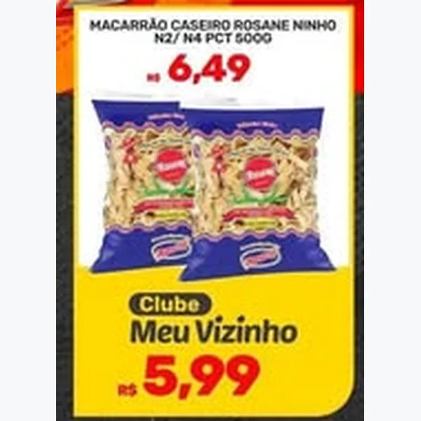 Macarrão Caseiro Ninho Rosane 500 g
