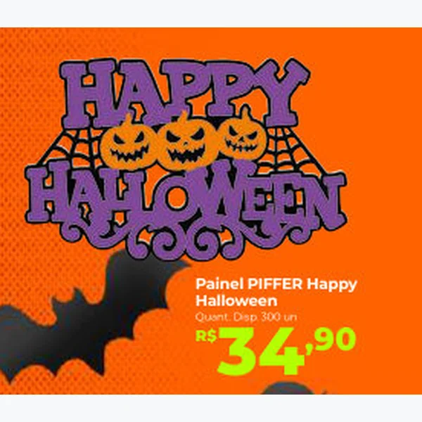 Painel Happy Halloween PIFFER