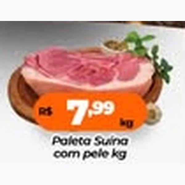 Paleta Suína com Pele