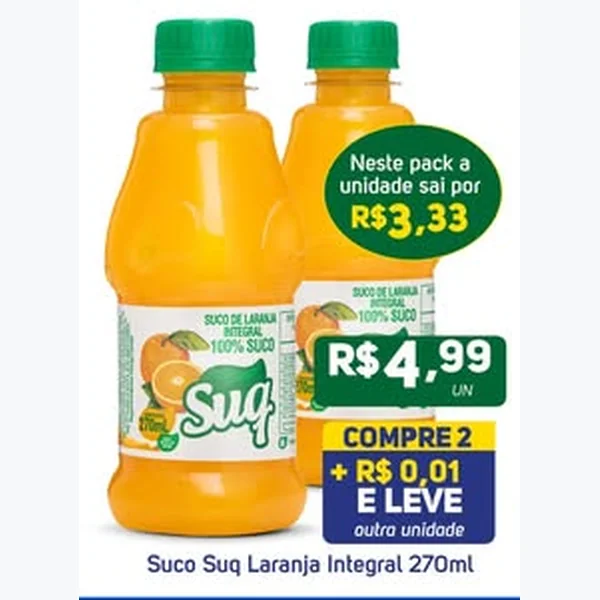 Suco de Laranja Integral Suq 270 ml