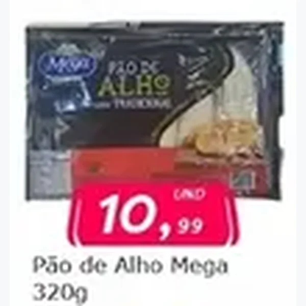 Recorte do encarte de Pão de Alho 320 g