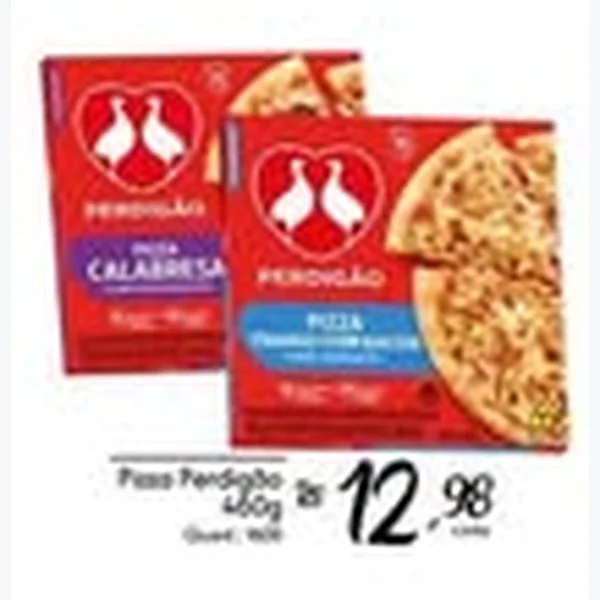 Recorte do encarte de Pizza Perdigão 460 g
