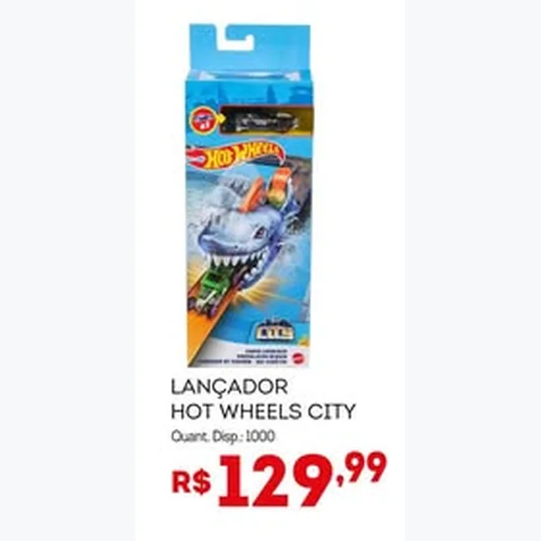 Recorte do encarte de Lançador Hot Wheels