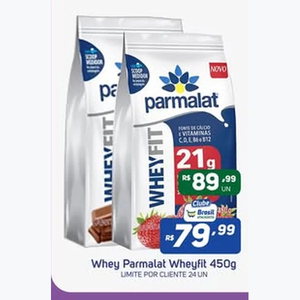 Recorte do encarte de Wheyfit Parmalat 450 g