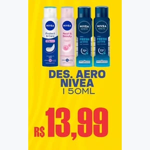 Recorte do encarte de Desodorante Aerossol Nivea 150 ml