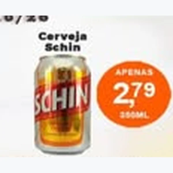 Recorte do encarte de Cerveja Schin 350 ml